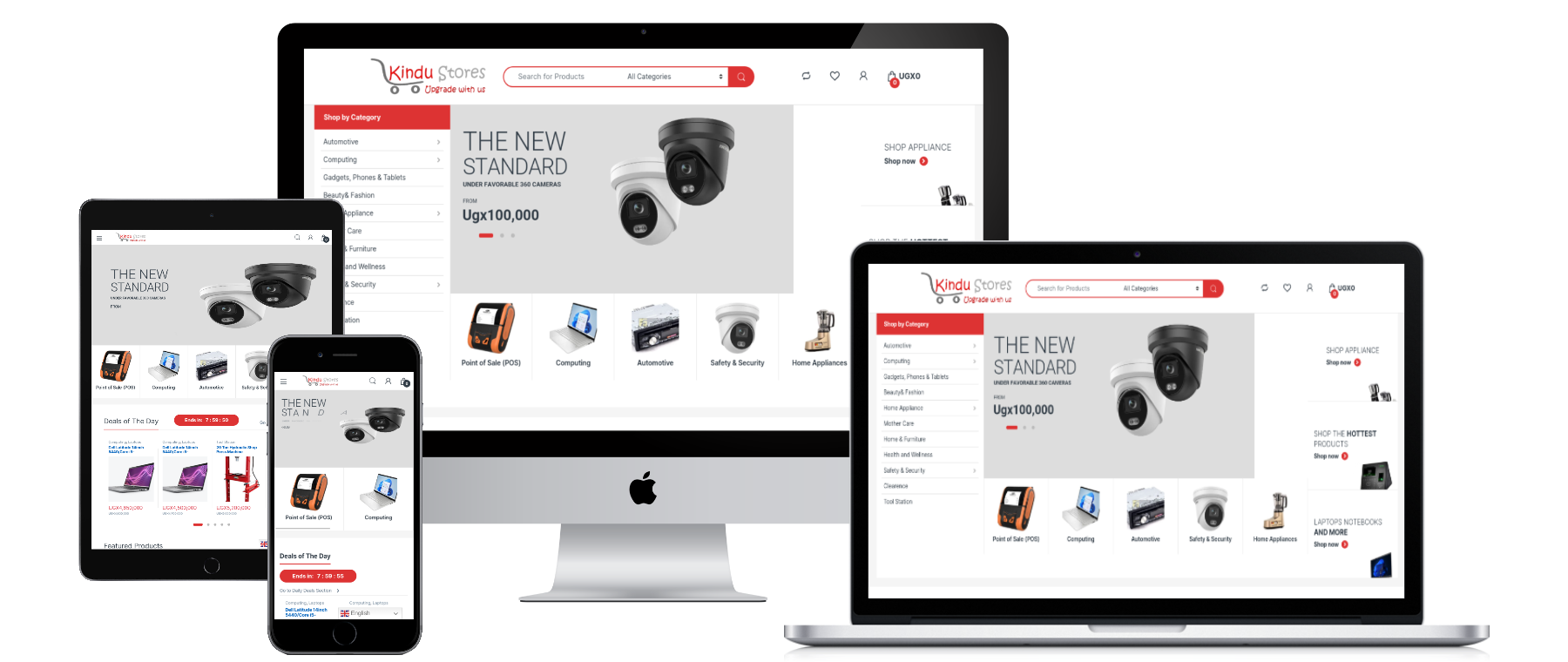 App experience displayed across desktop tablet and mobile devices